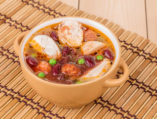 Soup of mashed potatoes