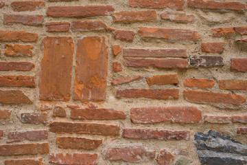 Muro di mattoni, trama texture sfondo