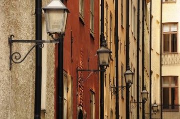 Gamla Stan street lamps