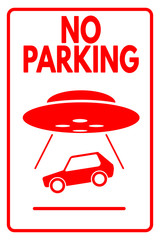 UFO No parking evacuation