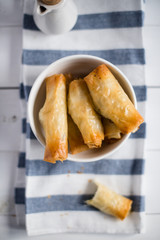 Feta and mint cigarettes