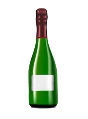 A bottle of champagne