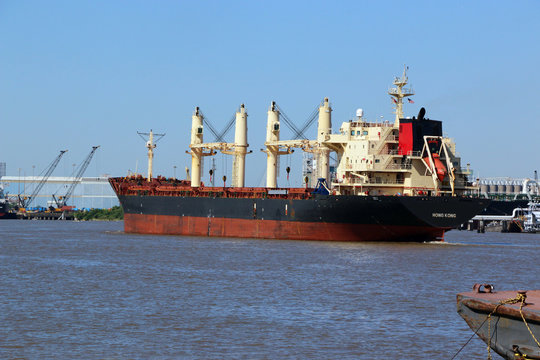 Cargo Ship on Ship cannel