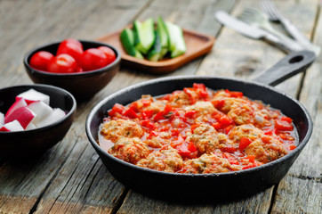 fish balls in tomato sauce