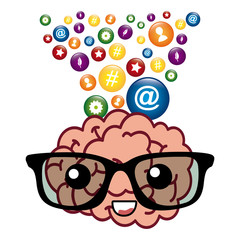 Naklejka premium social media