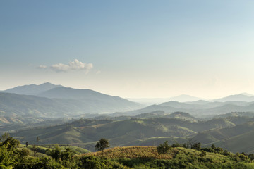 Naklejka premium Phu Chi Fa, Thailand