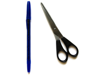 Pen and Scissors