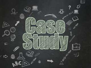 Fototapeta na wymiar Education concept: Case Study on School Board background