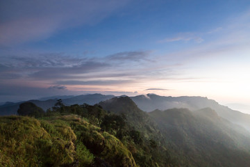 Obraz premium Phu Chi Fa, Thailand