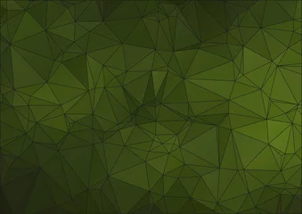 Poster Im Rahmen Green abstract polygonal background for web © igor_shmel
