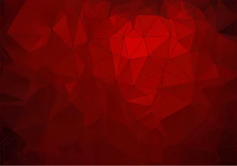Poster Abstract crimson polygonal background for web © igor_shmel