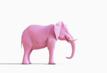 Pink elephant statue