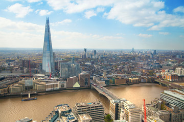 LONDON, UK - APRIL 22, 2015: Shard of glass City of London 