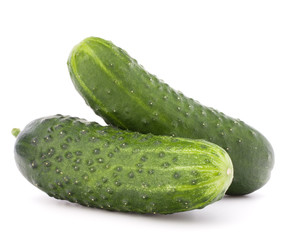 Cucumber vegetable  isolated on white background cutout