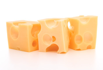 cheese isolated on white background cutout