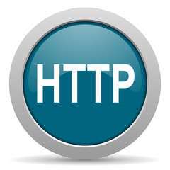 http blue glossy web icon