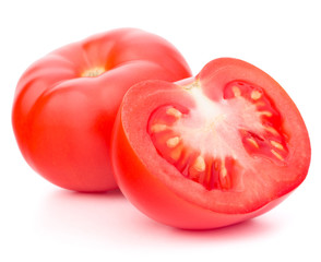 Tomato vegetable isolated on white background cutout