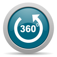 panorama blue glossy web icon
