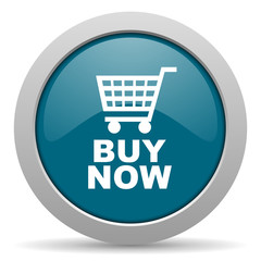 buy now blue glossy web icon