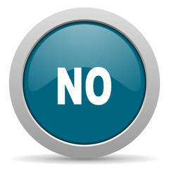 no blue glossy web icon