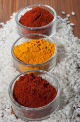 Especias y arroz