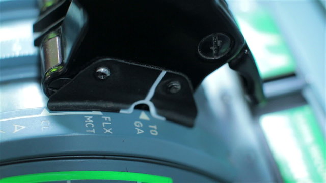 Captian pilot push thrust lever handle engine take off Airbus