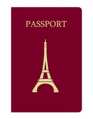 Tour Eiffel sur un passeport