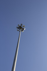 sport light post in the public park