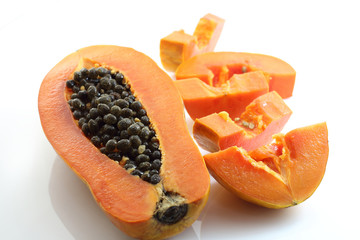 Papaya orange fresh fruit