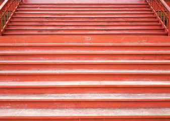 wood stair in vintage style