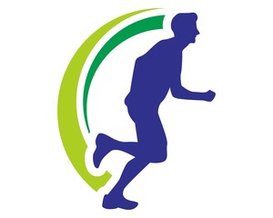 Fototapeta na wymiar health run logo