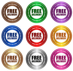 Free delivery stickers