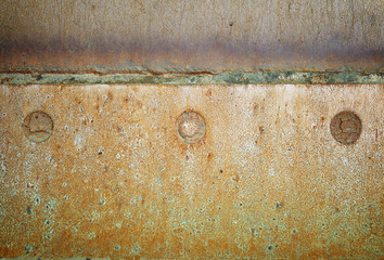 welding seam old iron background