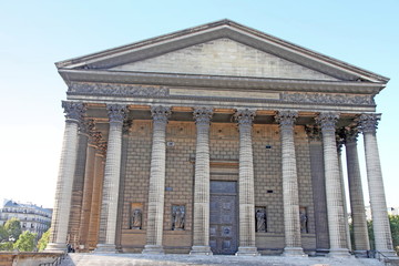 Naklejka premium La Madeleine Church in Paris, France