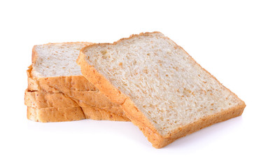 whole wheat Bread isolated on the white background