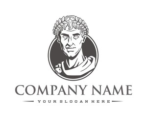 roman king logo image vector