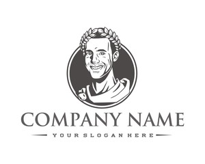 roman king logo image vector
