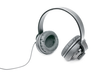 Headphones on a white background