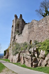 Die Burg Hanstein im Eichsfeld Thüringen