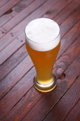 Glass of wheat beer