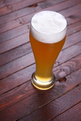 Glass of wheat beer