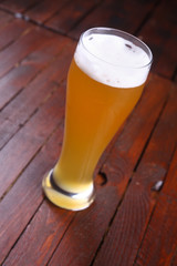Glass of wheat beer