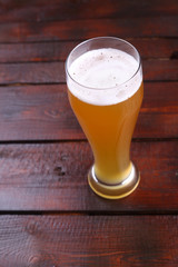 Glass of wheat beer