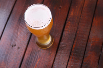 Glass of wheat beer