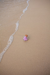 heart Pillow in a bottle - Stock Image