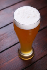 Glass of wheat beer