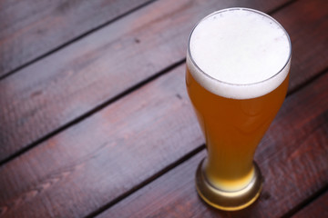 Glass of wheat beer