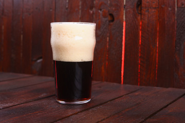 Pint of dark beer