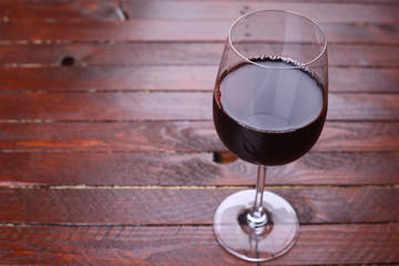 Red wine glass