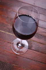 Red wine glass